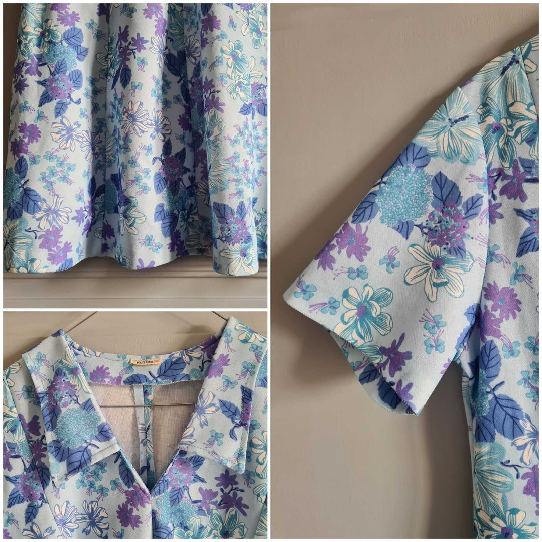 Robe trapèze à fleurs