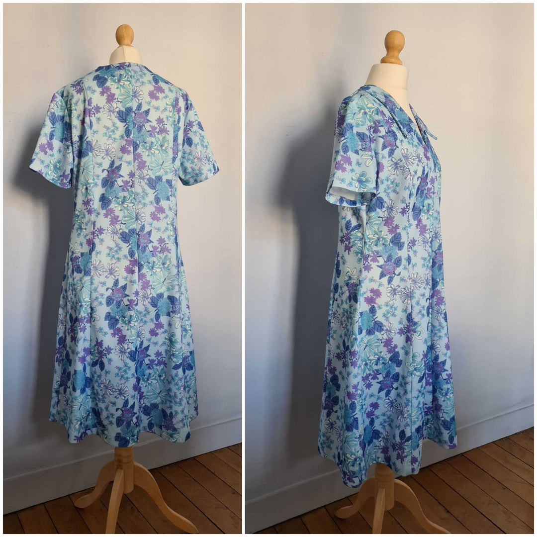 Robe trapèze à fleurs