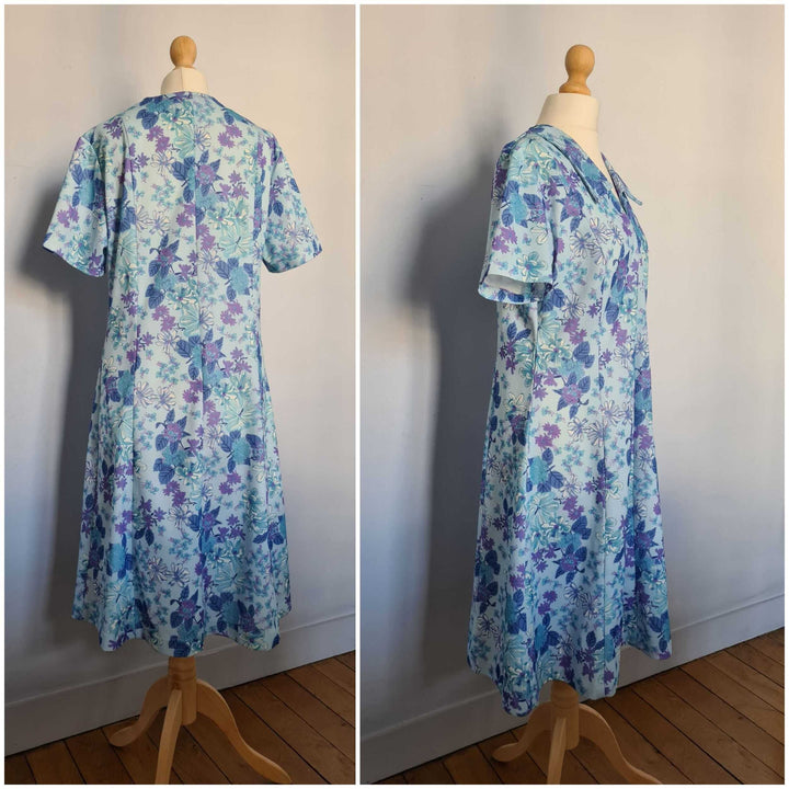Robe trapèze à fleurs