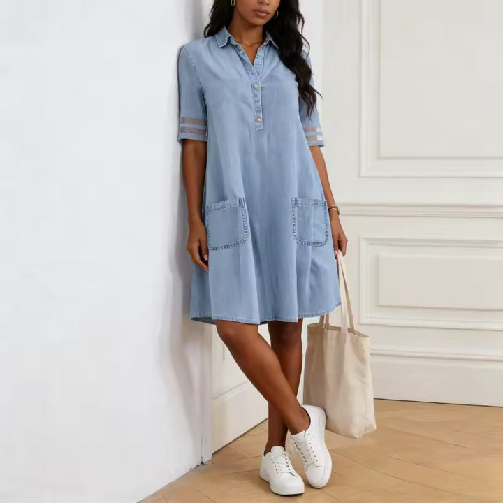 Brittany | Robe en denim qui sublime la silhouette