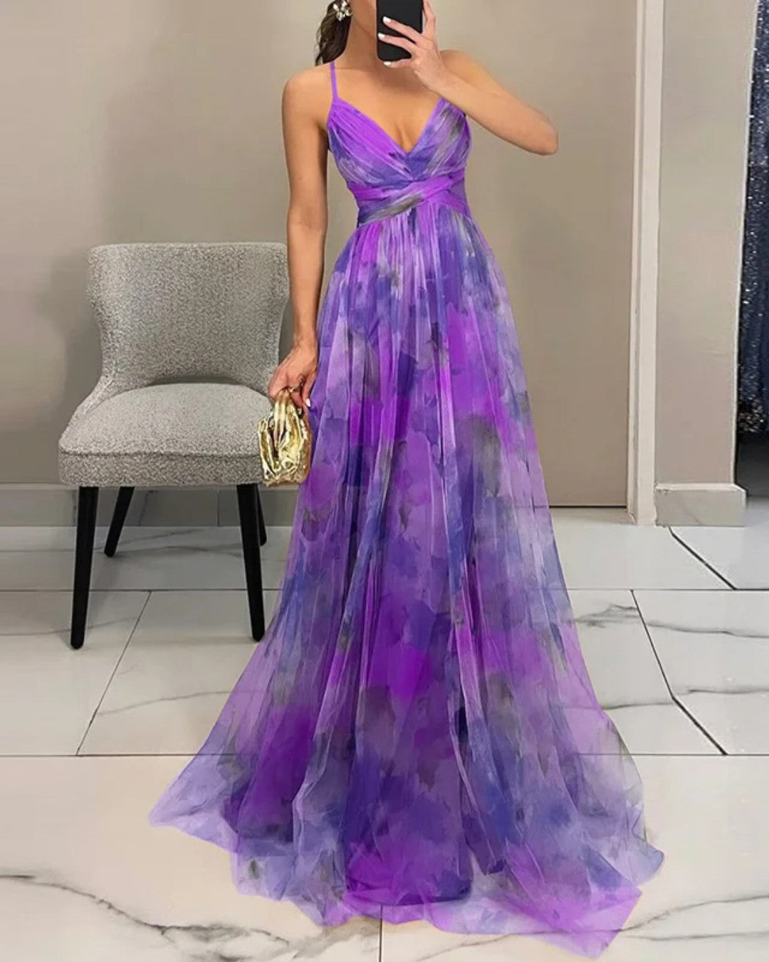 Clara | Ravissante robe longue à imprimé floral