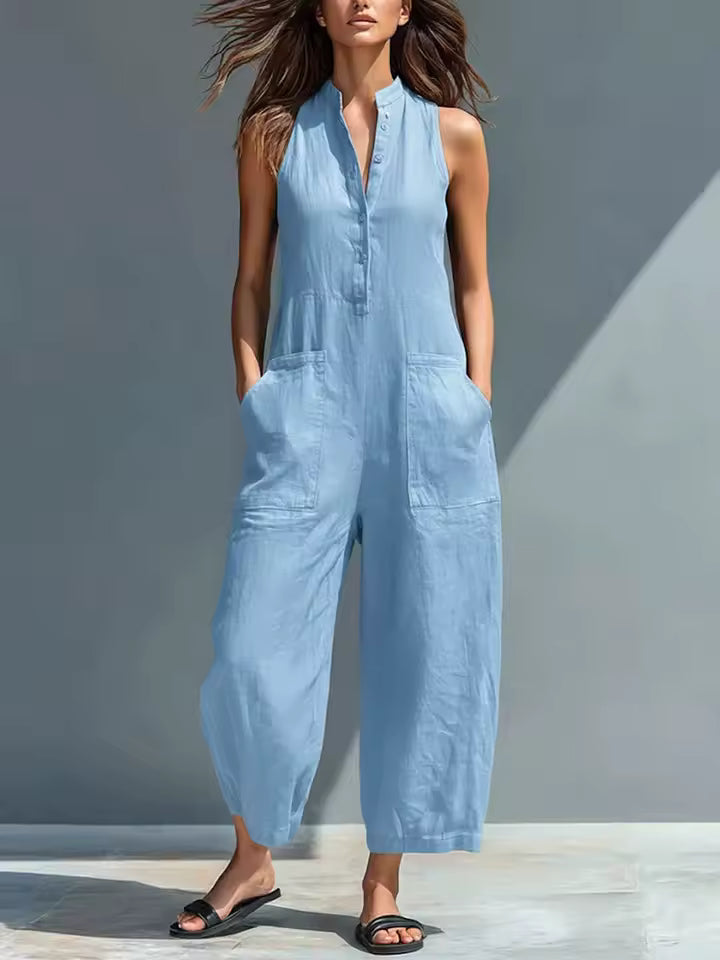 Brisa | Combinaison ample sans manches avec boutons frontaux