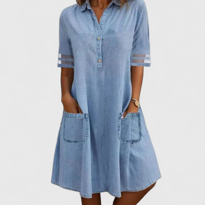 Brittany | Robe en denim qui sublime la silhouette