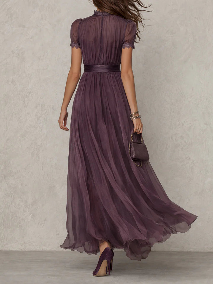Ashley | Vestito Maxi in Chiffon Vintage Elegante