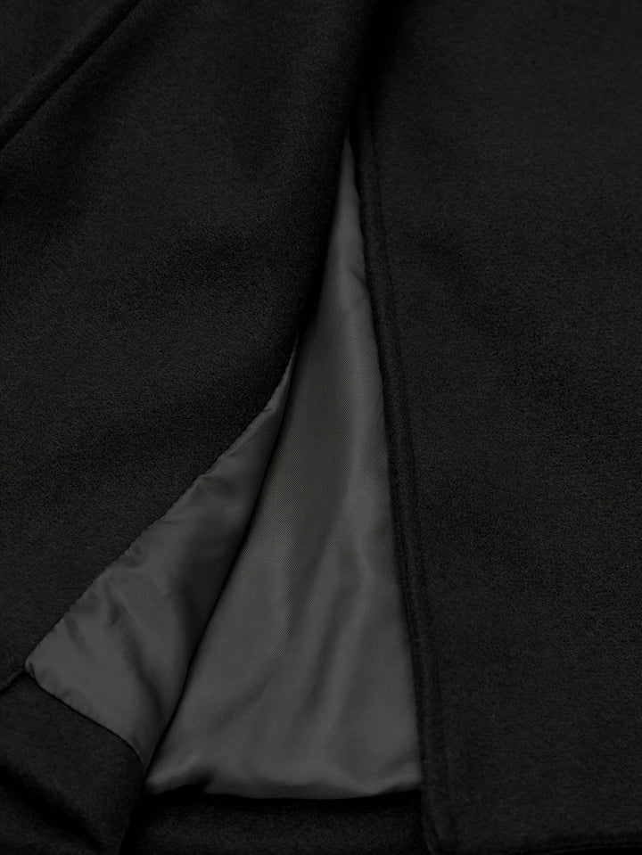 Sérine | Manteau à Col Spliced Bicolore