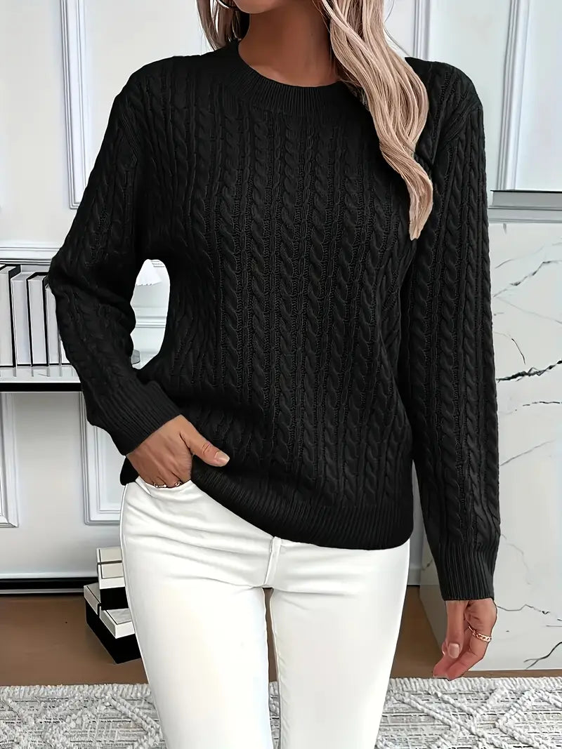 Becky | Pull en Tricot à Câbles