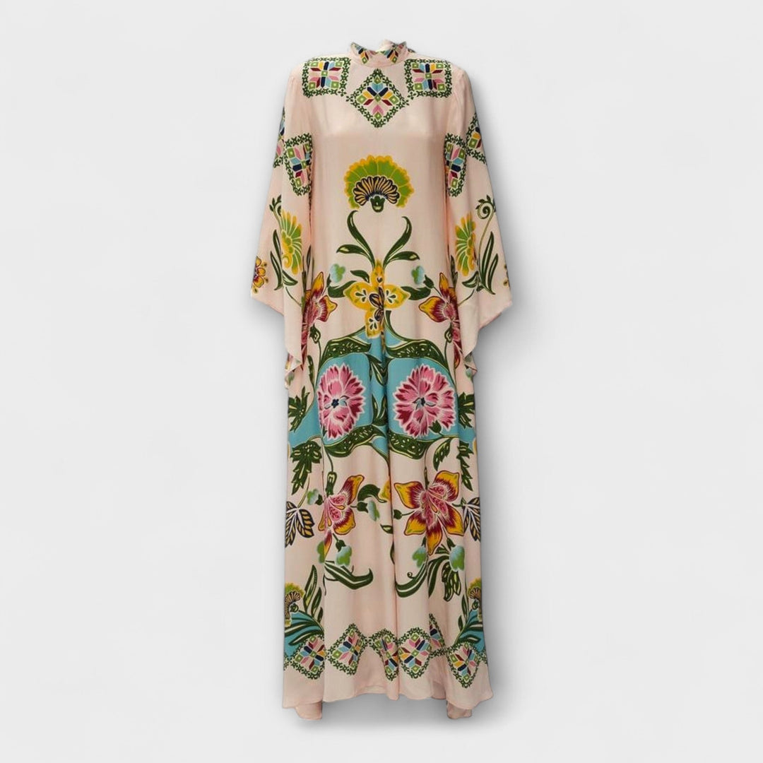 Lisa - Robe Maxi Élégante avec Imprimé Floral et Design Fluide