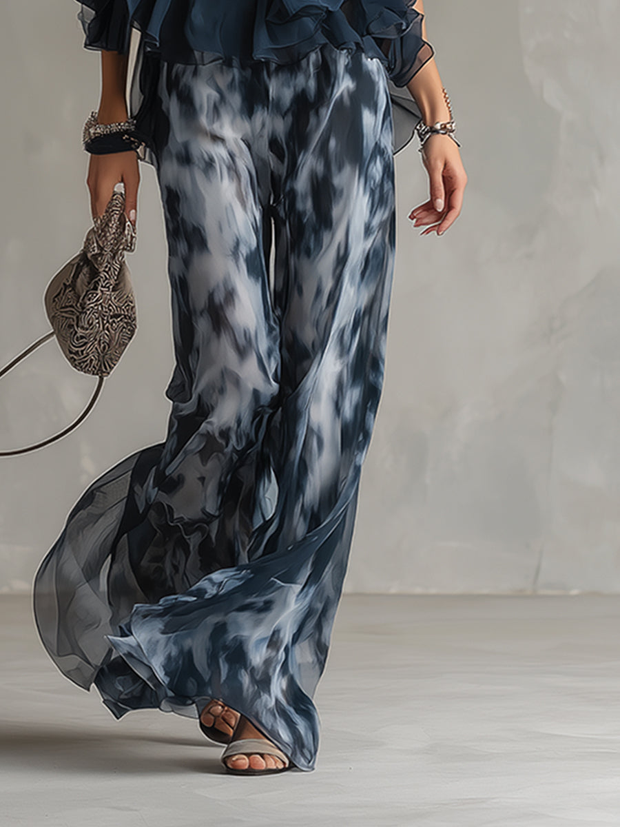 Élise | Ensemble élégant et léger avec top fluide et pantalon large