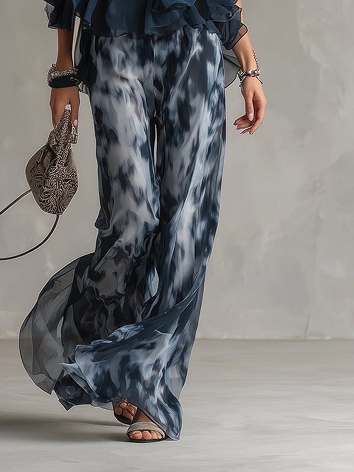 Élise | Ensemble élégant et léger avec top fluide et pantalon large