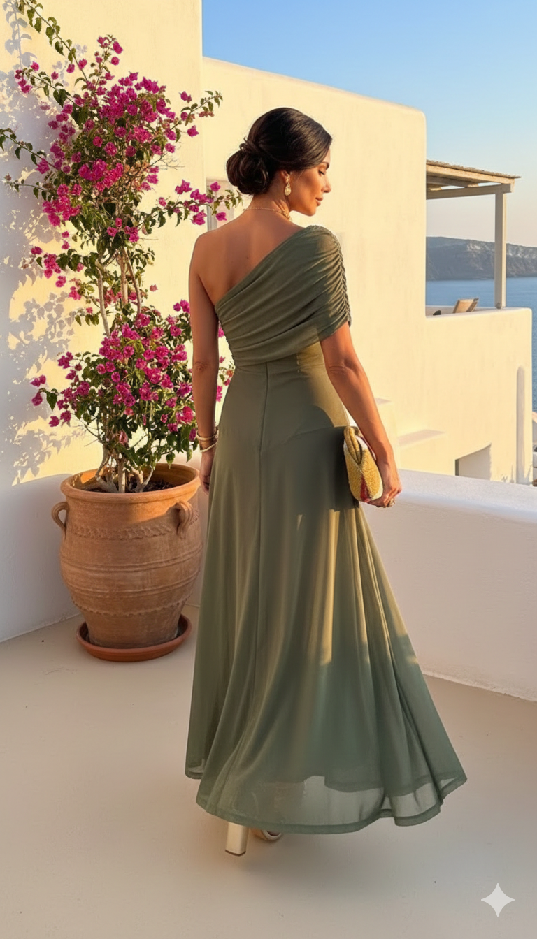 Uma | Robe longue fluide au design élégant