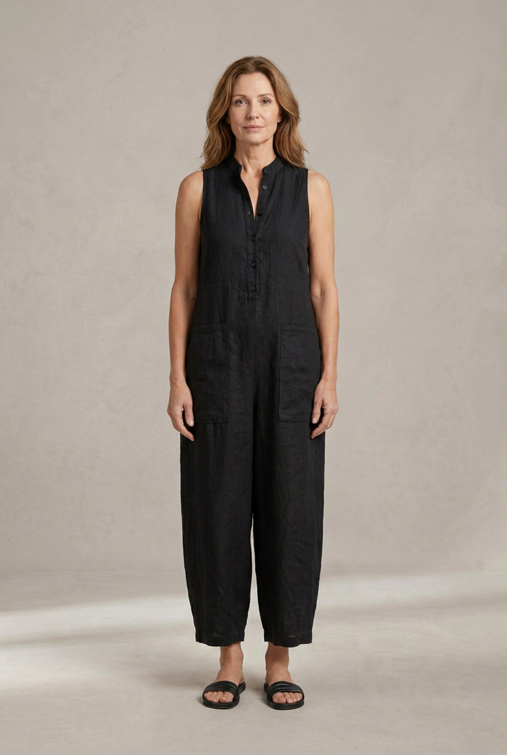 Brisa | Combinaison ample sans manches avec boutons frontaux