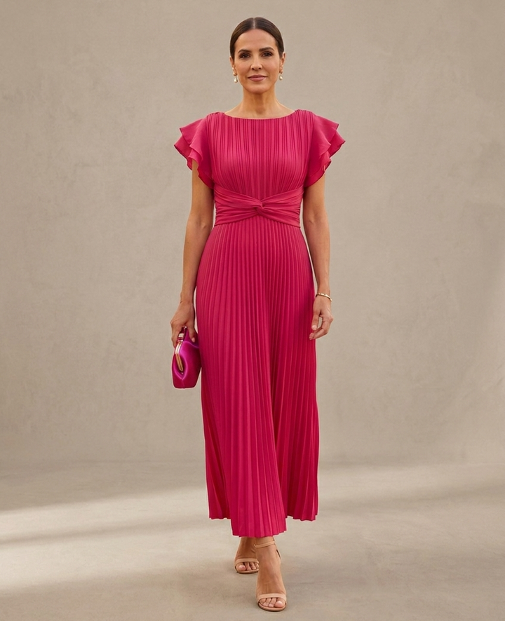 Paloma | Robe maxi plissée de gala