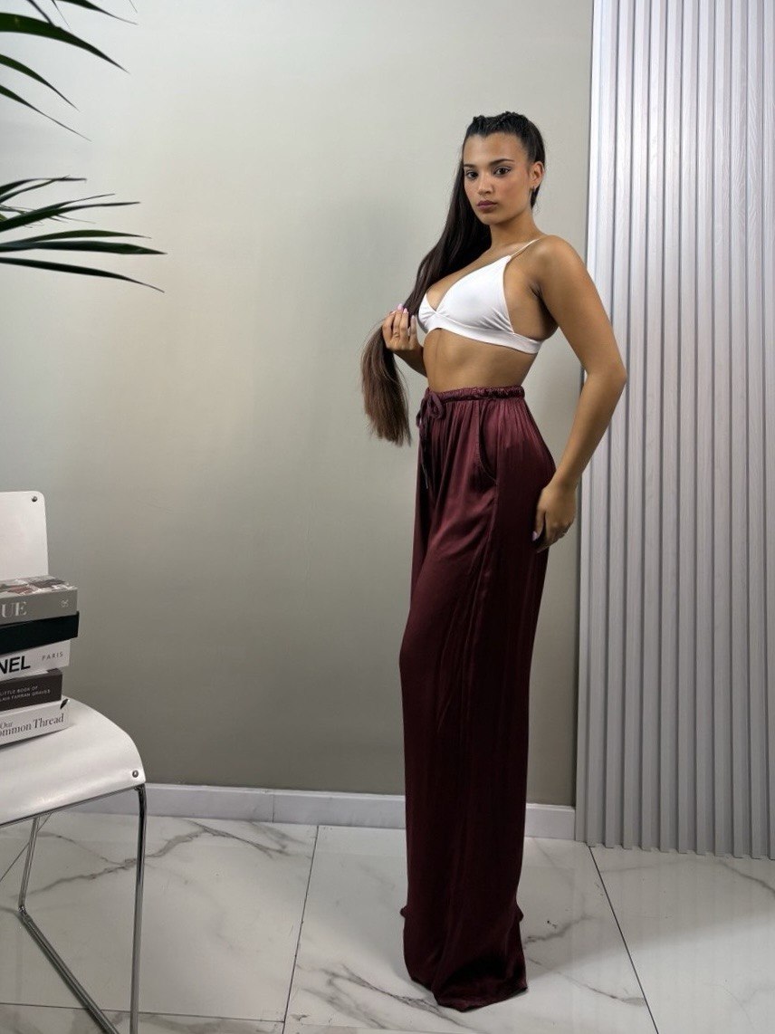 pantalone satin