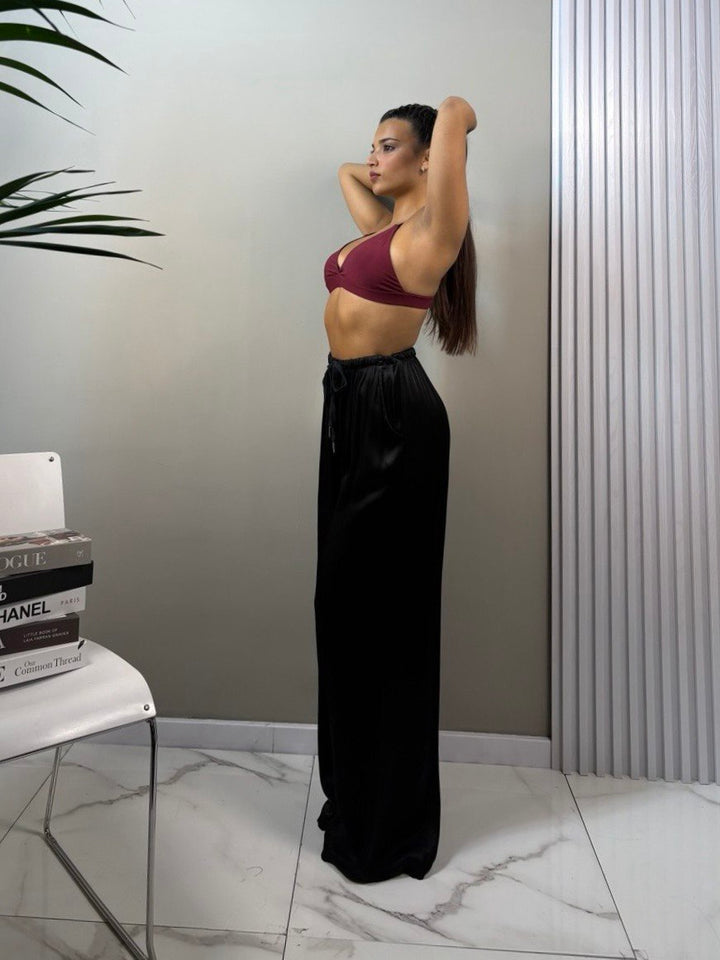 pantalone satin