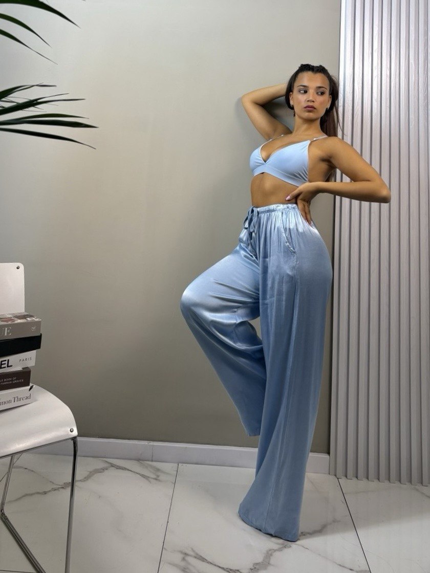 pantalone satin