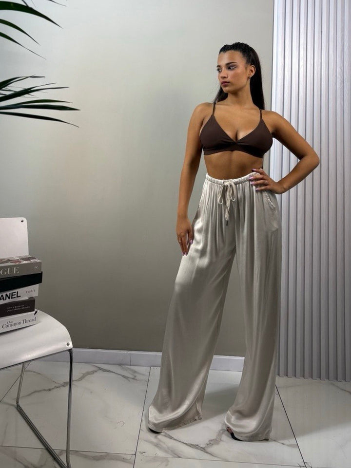 pantalone satin