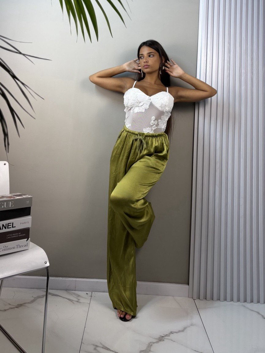 pantalone satin