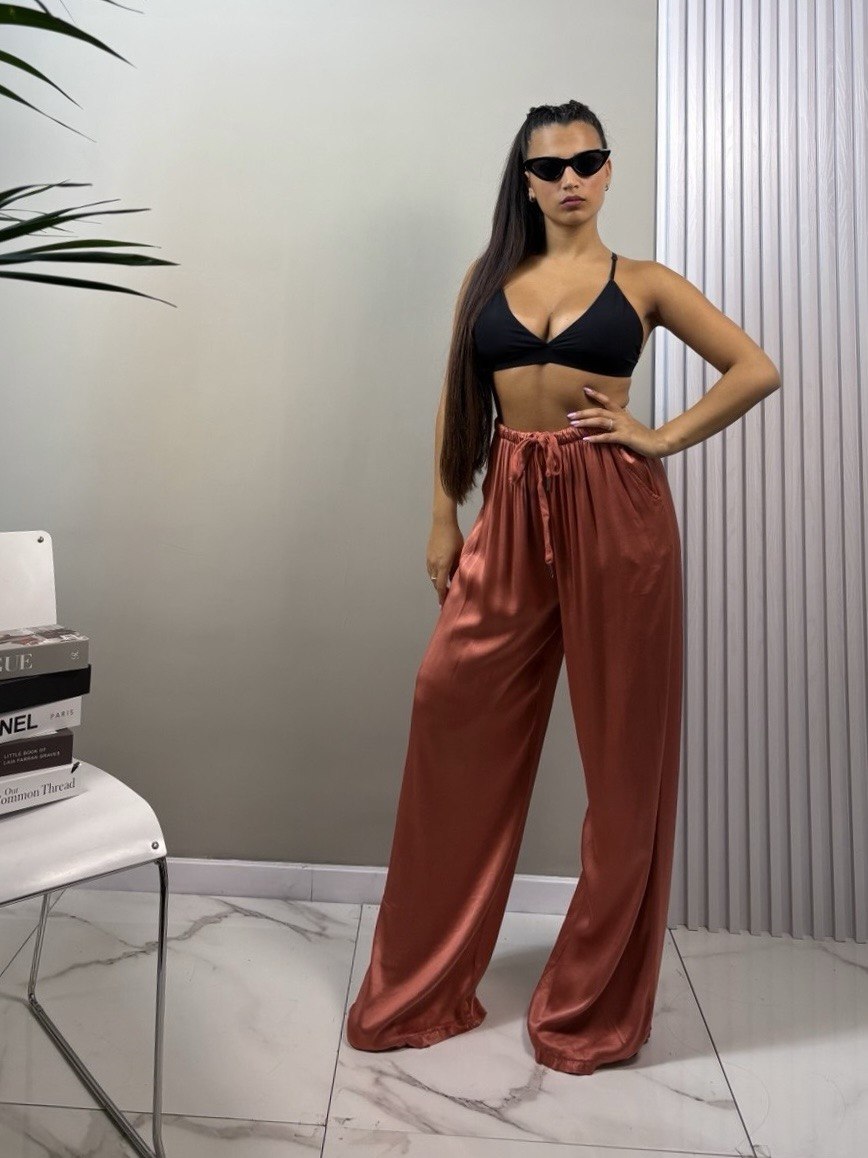 pantalone satin