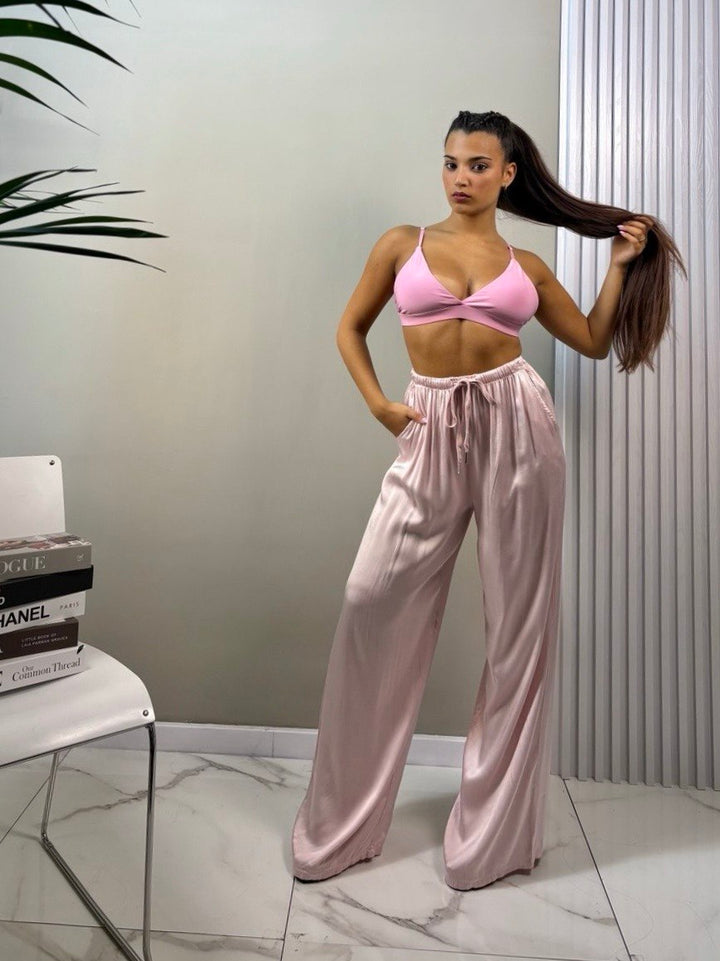 pantalone satin