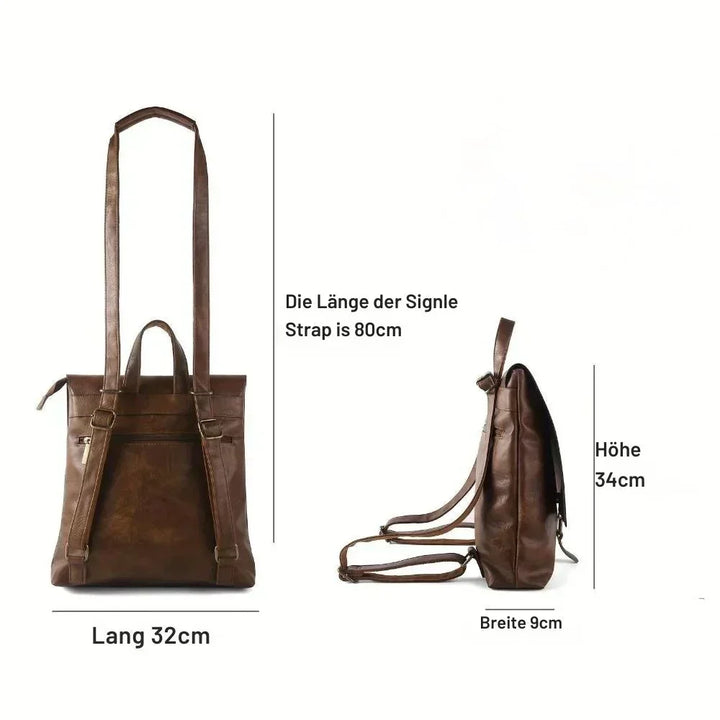 Ermelinde – Sac à dos vintage polyvalent
