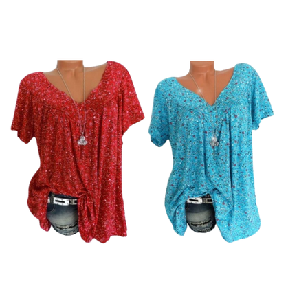 Moitié prix, seulement aujourd'hui 💥 Mode de printemps : manches courtes à imprimés