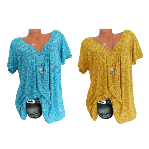 Moitié prix, seulement aujourd'hui 💥 Mode de printemps : manches courtes à imprimés