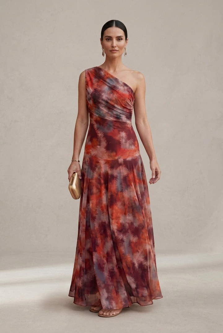 Uma | Robe longue fluide au design élégant